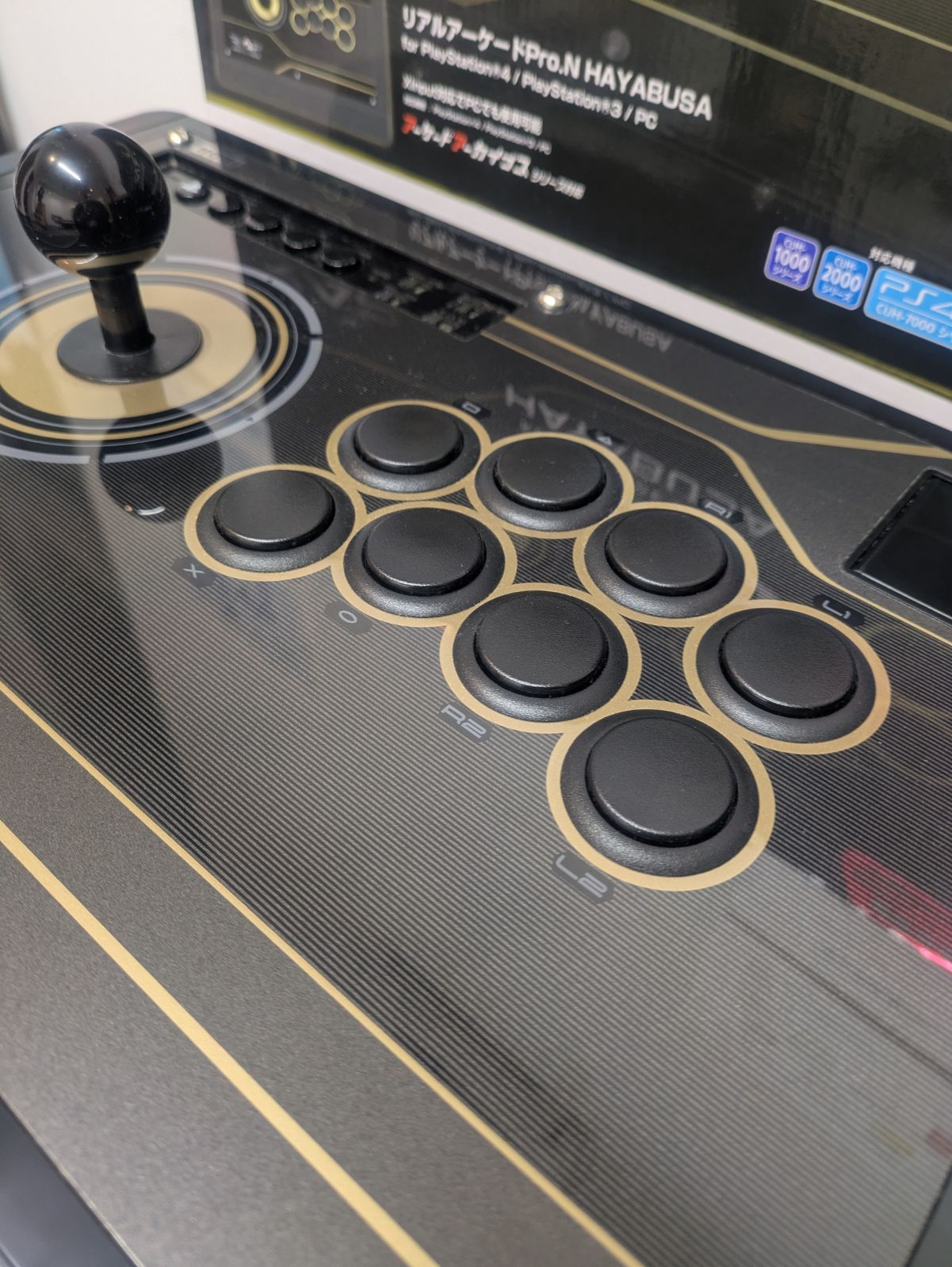 箱・説明書付き】HORI リアルアーケードPro.N HAYABUSA アケコン PS4