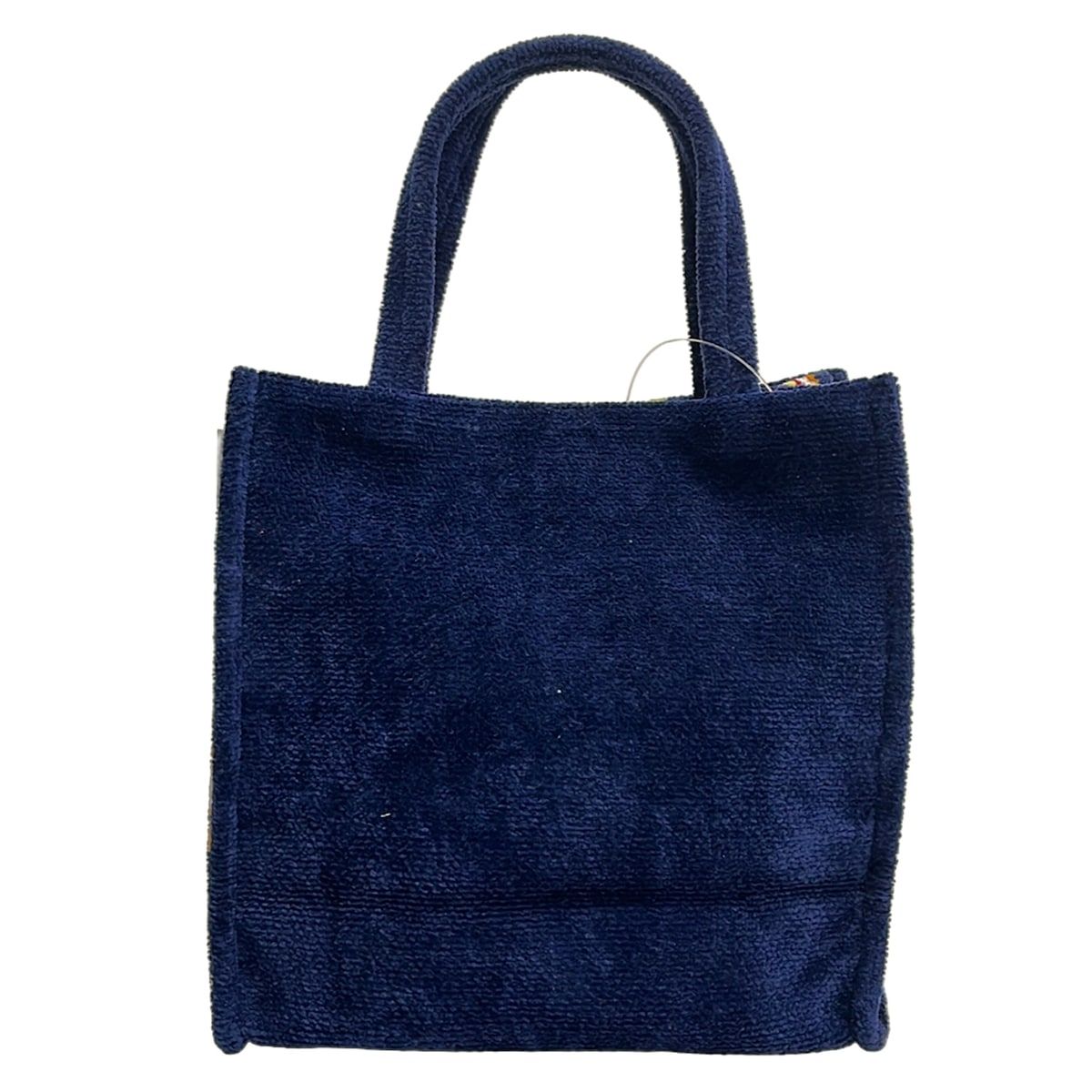 FEILER(フェイラー) トートバッグ美品 ダークネイビー×ライトグリーン