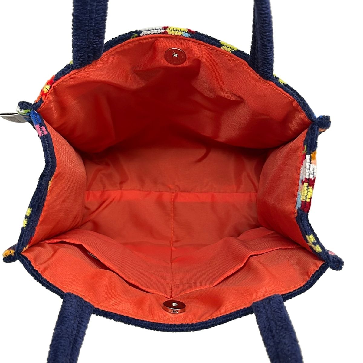 FEILER(フェイラー) トートバッグ美品 ダークネイビー×ライトグリーン