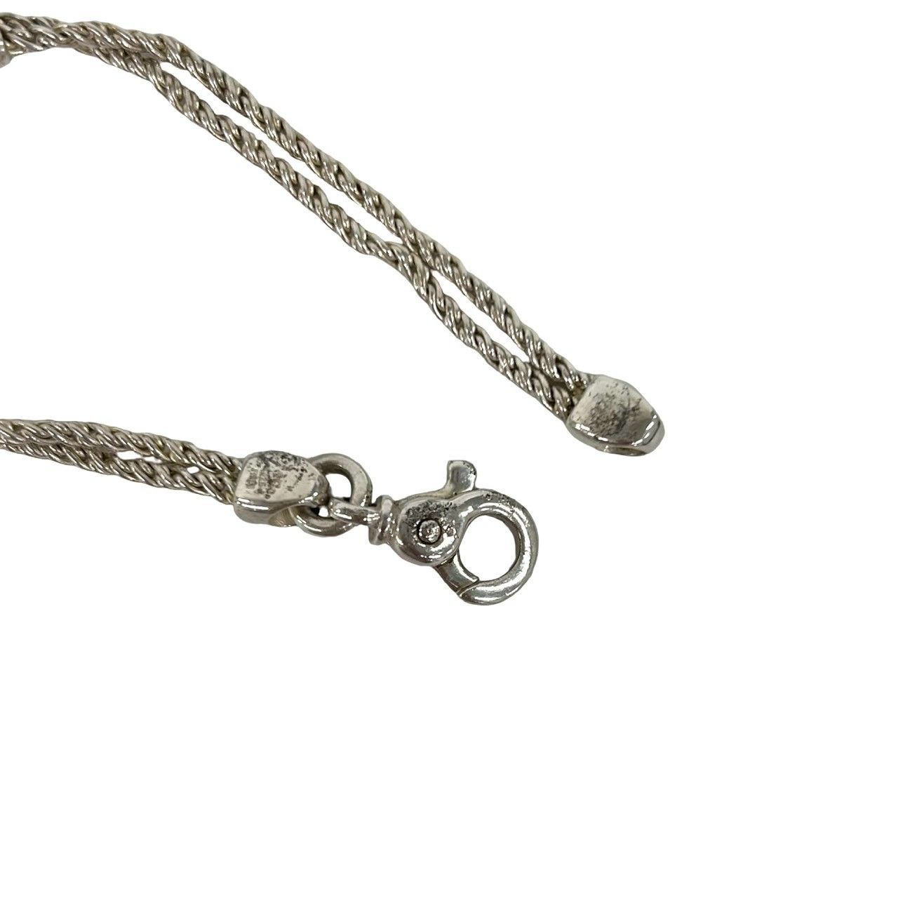 極 美品 TIFFANY&Co. ティファニー ダブルロープ センターノット