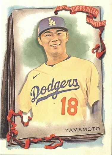 山本由伸 YOSHINOBU YAMAMOTO 山本由伸/Yoshinobu Yamamoto LAD Base 50 2026 Topps Allen & Ginter