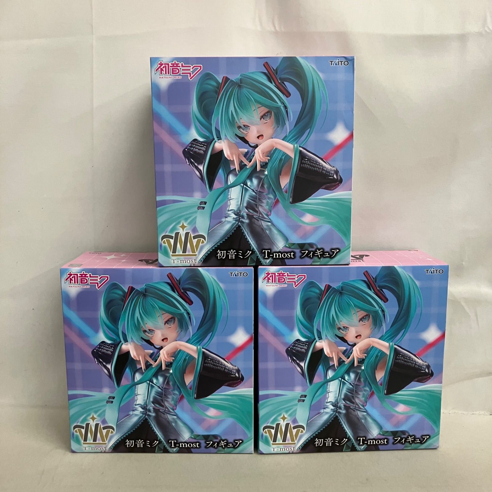 未開封 初音ミク T-most 初音ミク フィギュア 3個セット SFK495 c107