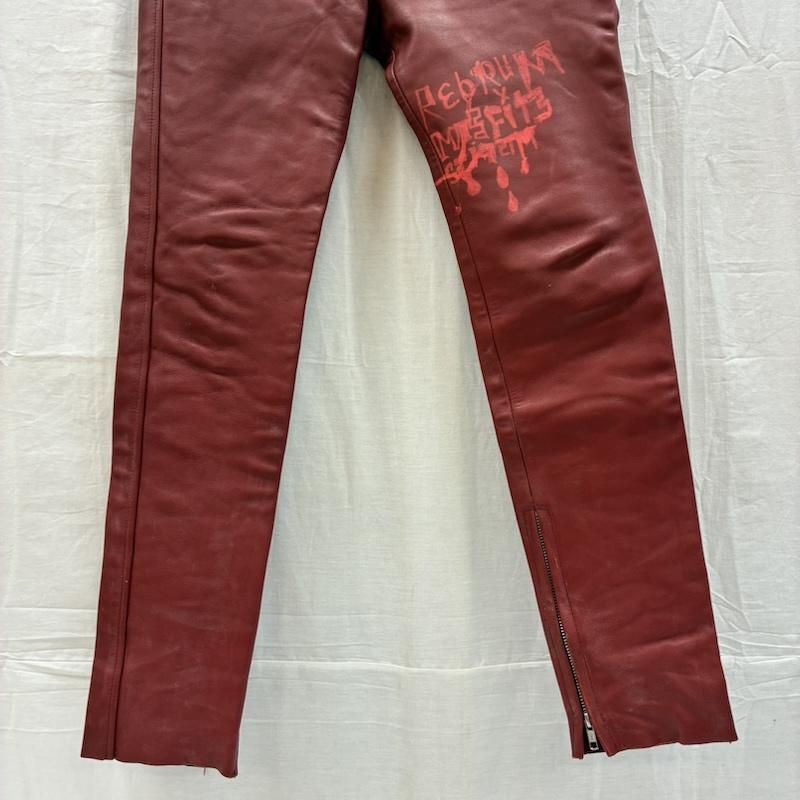 シックスシックスシックス 666 LEATHER WEAR ステアハイド 牛革 裾