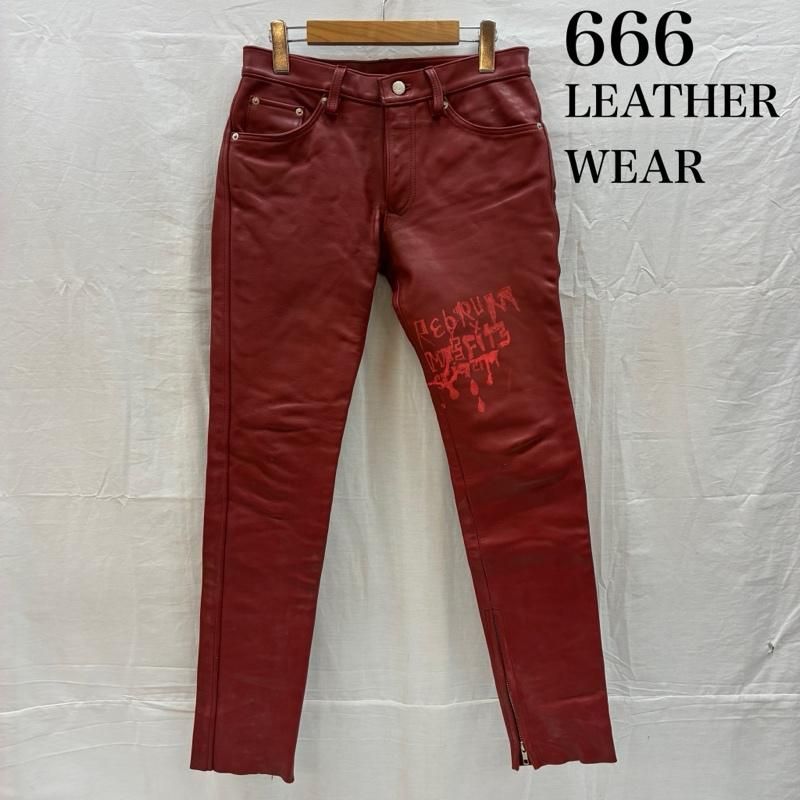 シックスシックスシックス 666 LEATHER WEAR ステアハイド 牛革 裾