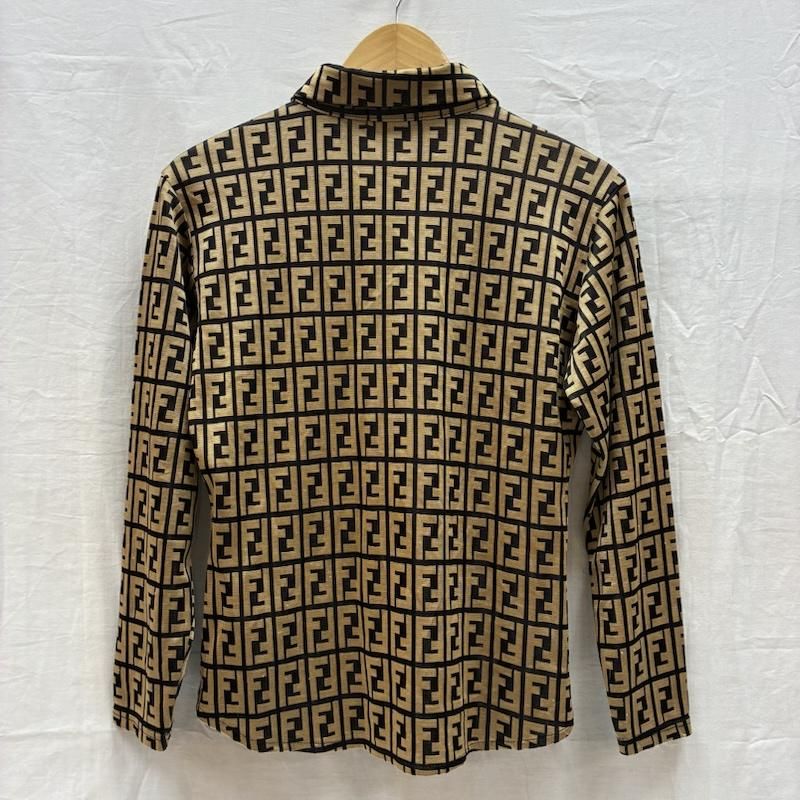 フェンディ OLD ARCHIVE ズッカ柄 FFロゴ ポリエステル ストレッチ