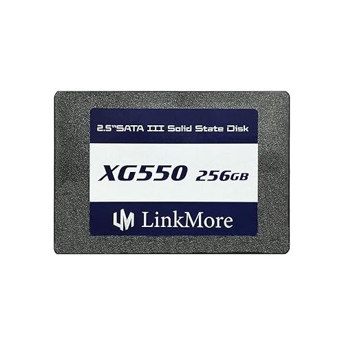 LinkMore XG550 256GB 2.5インチ 内蔵SSD SATAIII 6Gb/s (最大読込500MB/s) 互換性のあるノートパソコンやデスクトップ用の毎日のHDDアップグレード。アプリの読み込みが速くなり、応答性の高いファイルアクセスが可ma 13,350円