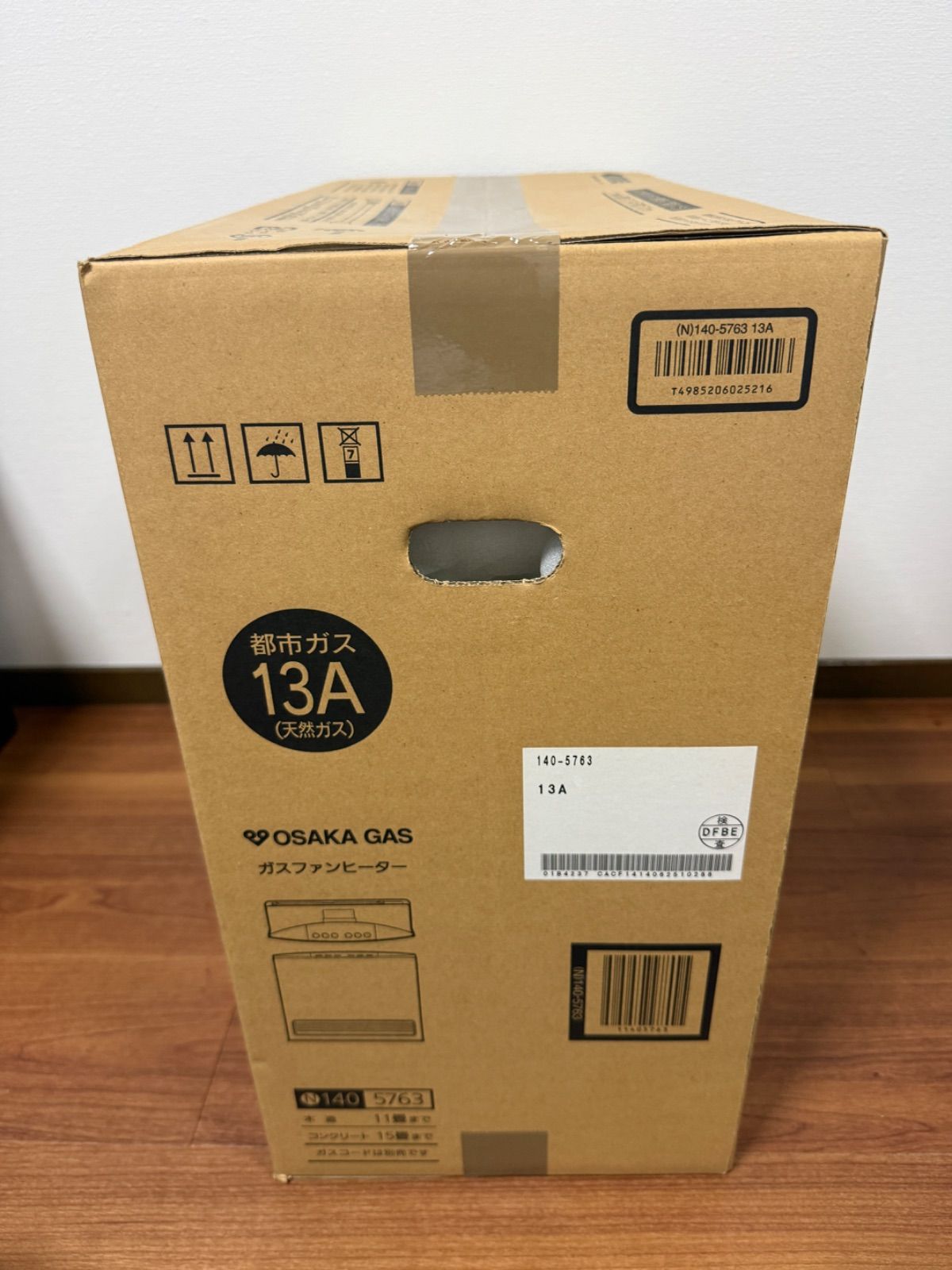 未開封未使用品】140-5763型 大阪ガス ガスファンヒーター GFH-4003S