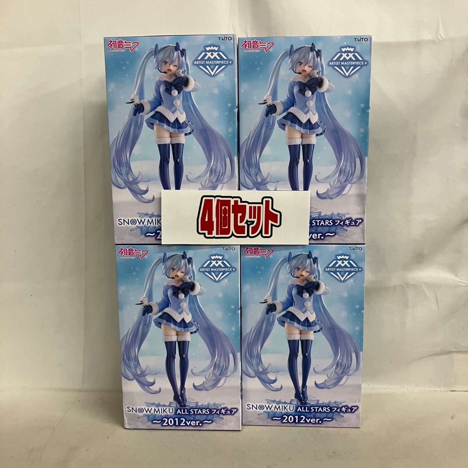 未開封 初音ミク AMP+ 雪ミク ALLSTARS 2012Ver フィギュア 4個セット