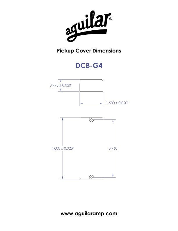 【新品アウトレット】 Aguilar AG DCB-G4 Set [ソープバータイプ, 5弦ベース用]