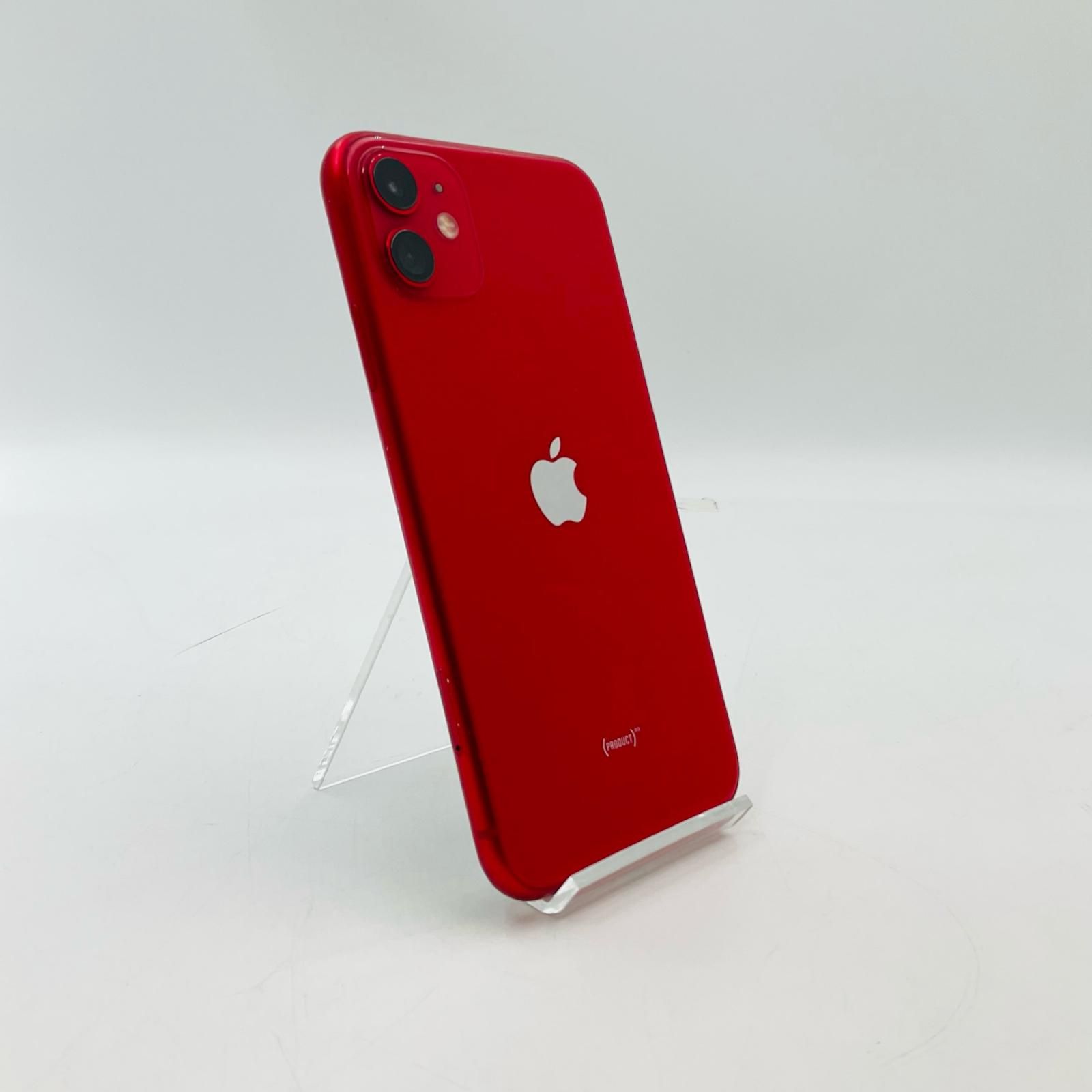Apple iPhone 11 RED 本体 SIMロックあり au iPhone 11 64GB (PRODUCT)RED au SIMフリー やや傷あり - メルカリ
