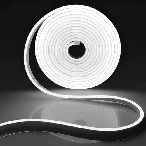 LEDテープライト 100V リニア発光 チューブライト 高輝度 配線不要 IP65防水、防塵防虫、曲げやすい・切断可能、目に優しい、間接照明向け、取付け簡単、屋外・室内・店舗・看板用、DIY飾り仕様、ネジ&ケーブルクリップ付き（昼光色?10メートル 国内発送 12,987円