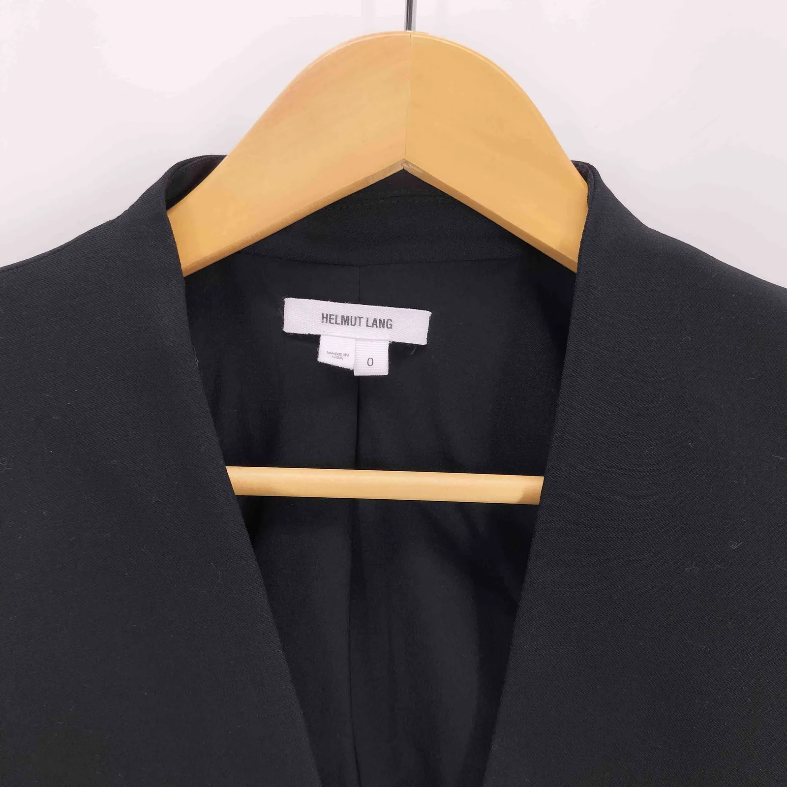 ヘルムートラング HELMUT LANG カットアウト ノーカラー テーラード