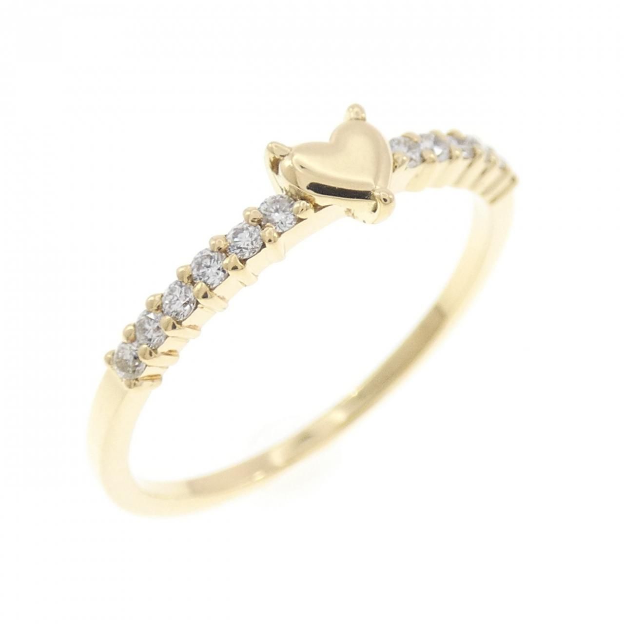 K18YG ハート ダイヤモンド リング 0.12CT 45,360円