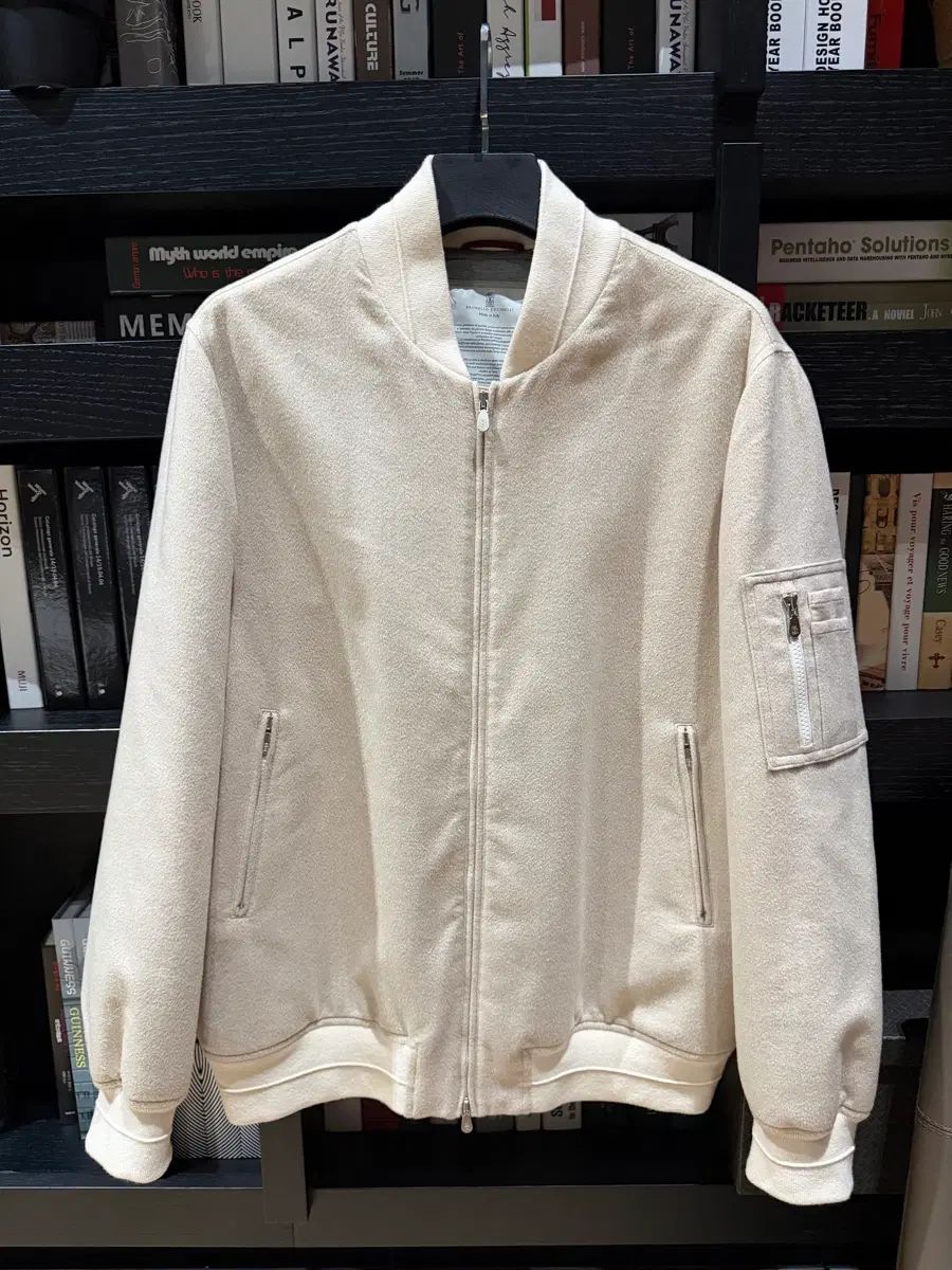 ブルネロクチネリ フールカシミア ブルゾン ジャケット 52 百貨店購入