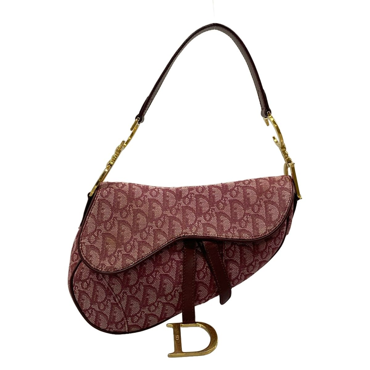 DIOR/ChristianDior(ディオール/クリスチャンディオール) ショルダーバッグ サドルバッグ ボルドー レザー 328,100円