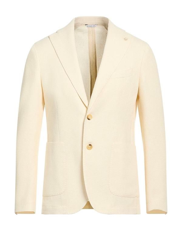マニュエル リッツ メンズ アウター ジャケット・ブルゾン MANUEL RITZ テーラードジャケット OffWhite オフホワイト 17,486円