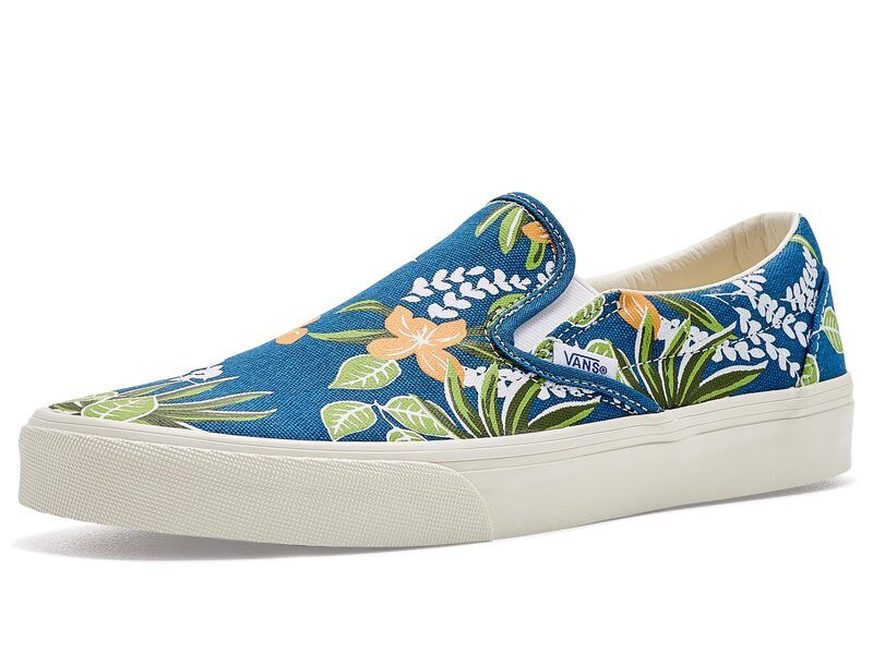 バンズ メンズ シューズ サンダル Vans Classic SlipOn Floral Navy ネイビー