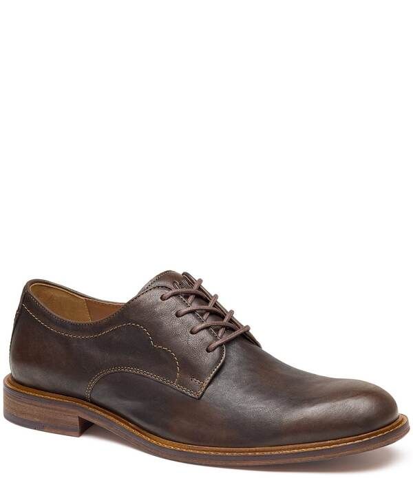ジョンストンアンドマーフィー メンズ シューズ オックスフォード Johnston Murphy Mens Ripley Plain Toe Oxfords Dark Brown ブラウン