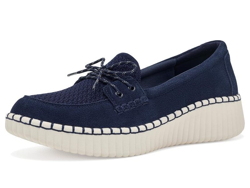 スケッチャーズ レディース シューズ スリッポン・ローファー Skechers Wilshire Blvd Feeling Coy Navy ネイビー