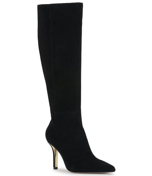 ジェシカシンプソン レディース シューズ ブーツ・レインブーツ スエード Jessica Simpson Juleira Suede Knee High Stiletto Boots Black ブラ 41,470円