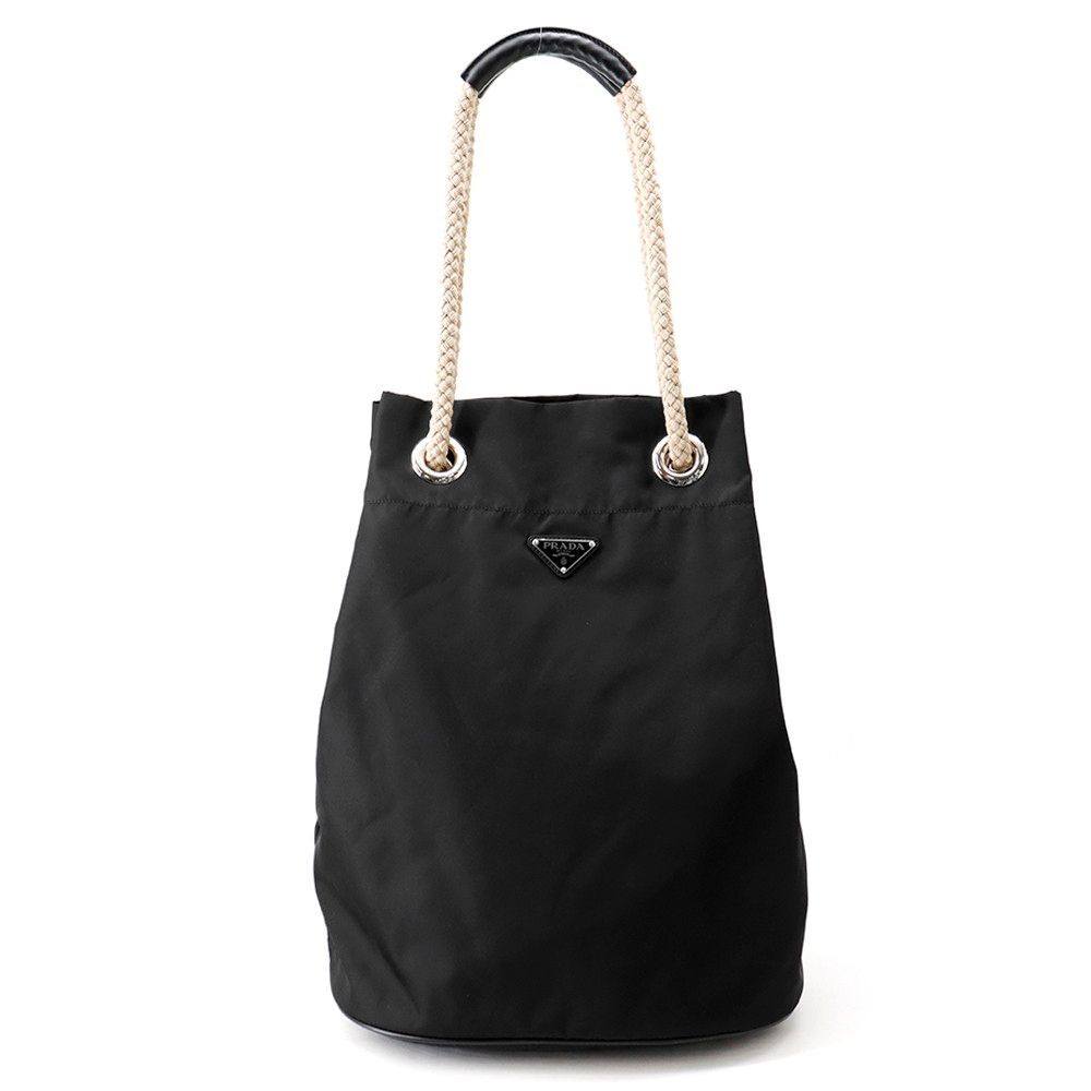 プラダ トートバッグ Re-Nylon マリナー ミディアム ナイロン 2VG133 PRADA 黒