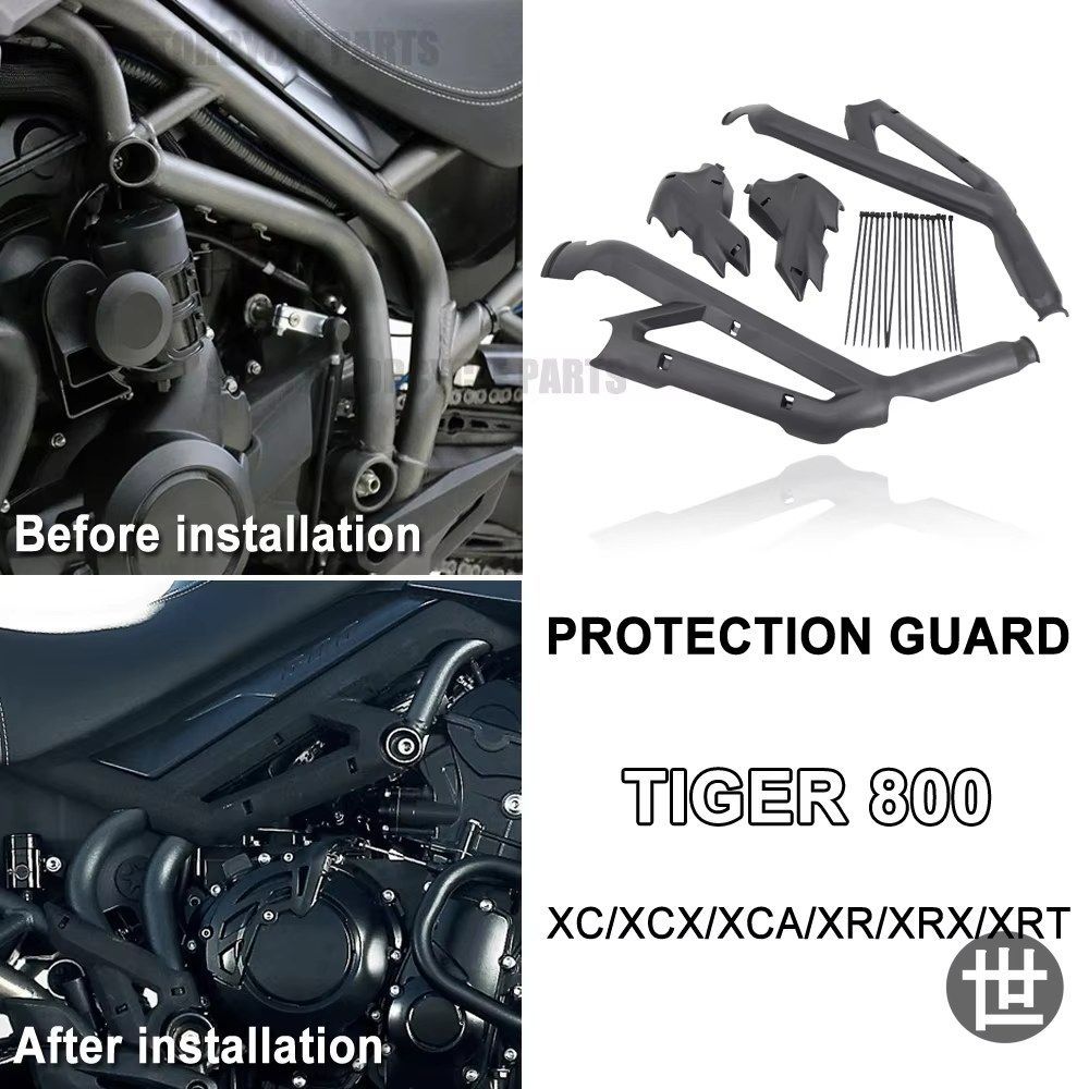 オートバイフレームカバー Tiger800 Tiger 800 XC XCX XCA XR XRX XRT バンパーサイドプロテクションガード