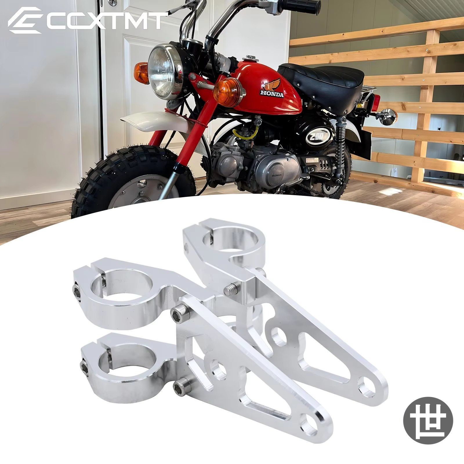 ホンダ Z50 Z50A Z50J Z50R モンキーバイク用 オートバイ 30MM ヘッドライトマウントブラケット ヘッドランプホルダーフォーク