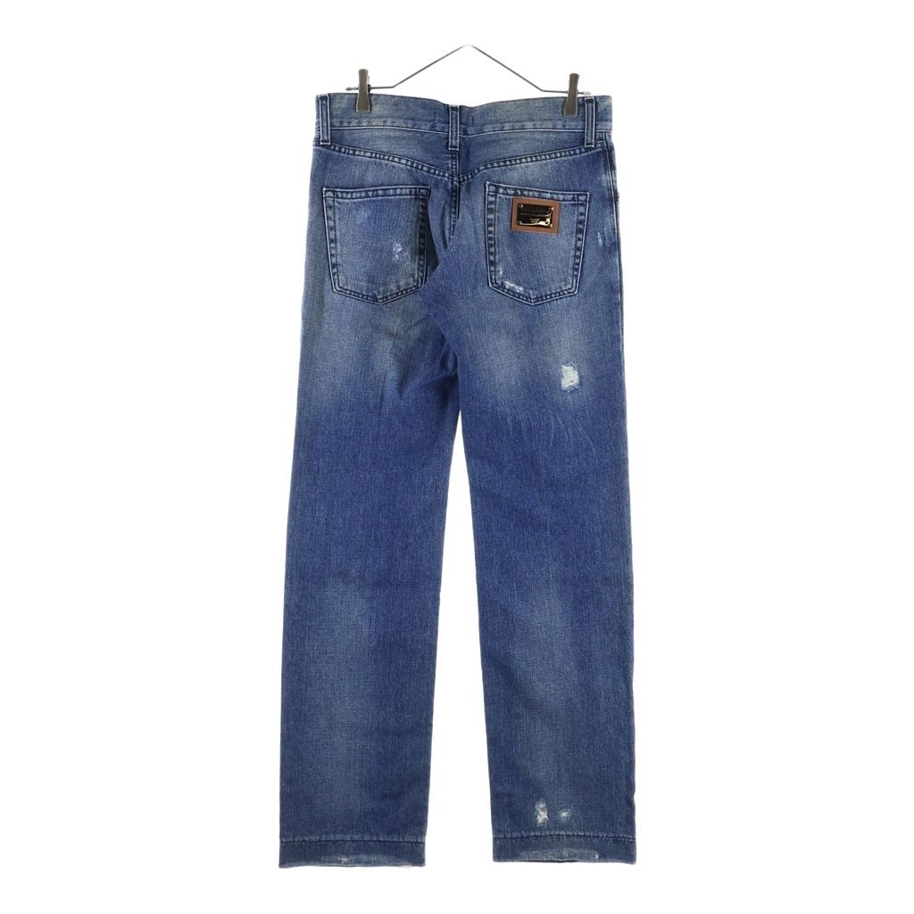 DOLCE&GABBANA ストレートデニム インディゴ DOLCE & GABBANA (ドルチェアンドガッバーナ) 14CLASSIC クラッシュ