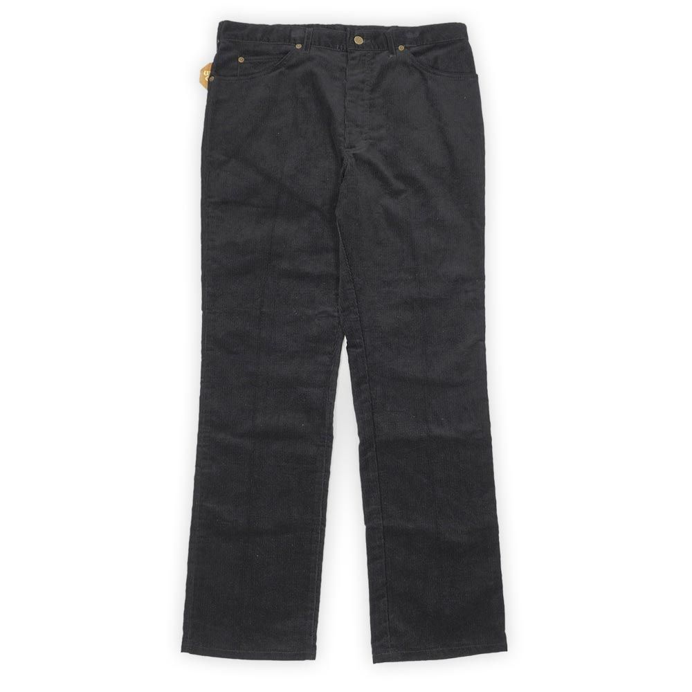 リー Lee デッドストック 未使用 80s 80年代 200-2801 コーデュロイパンツ BLACK MADE IN USA アメリカ製 ヴィンテージ 古着 メンズ ズボン パンツ ブラック 黒 W36 L32【中古】