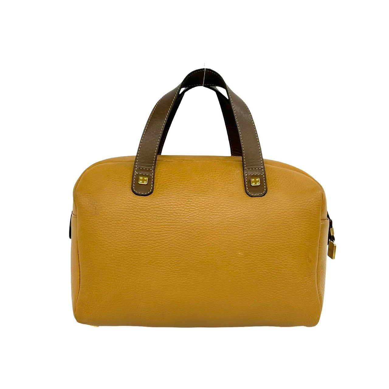 極 美品 LOEWE ロエベ アナグラム ロゴ 刻印 レザー 本革 ハンドバッグ