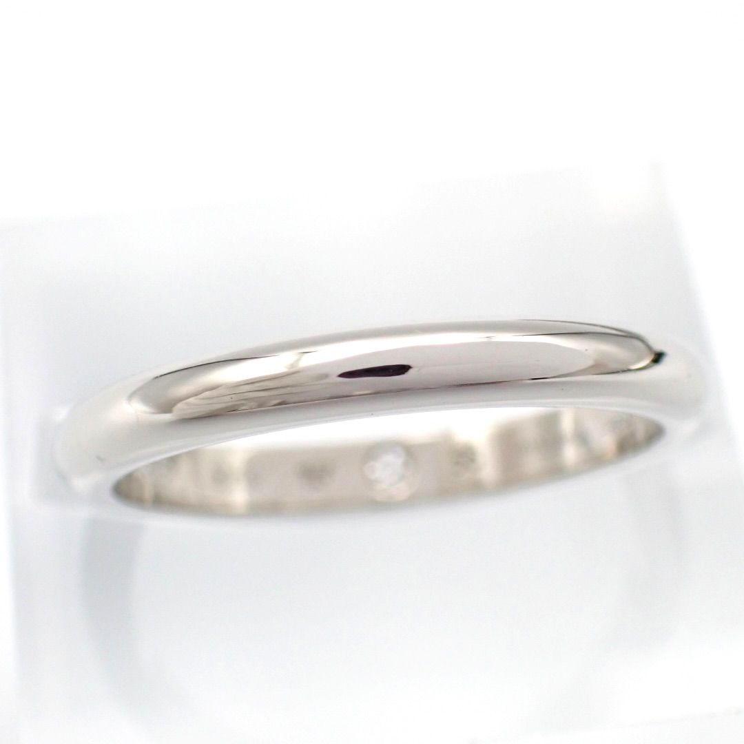 ギャラ BVLGARI ブルガリ 56 ローマ アモール ウェディング・バンド リング Pt950 ダイヤ 15.5号 5439 50,700円
