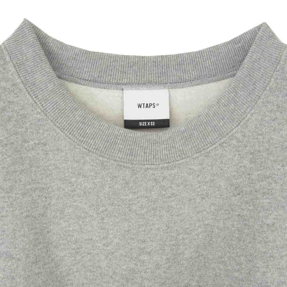 WTAPS ダブルタップス 252ATDT-CPM01S BRICK SWEATER COTTON GREY