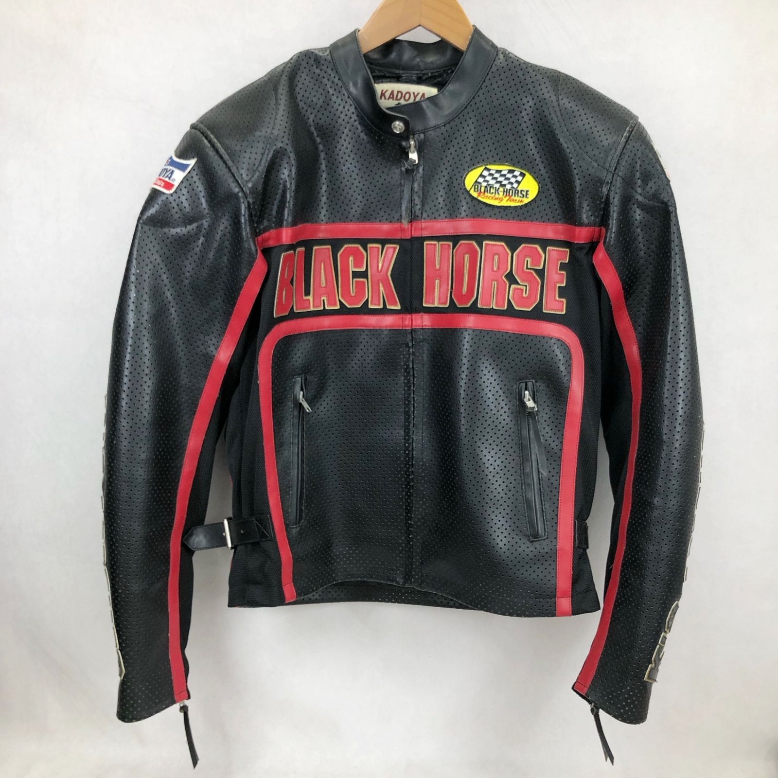 KADOYA BLACK HORSE カドヤ パンチング レーシング ジャケット