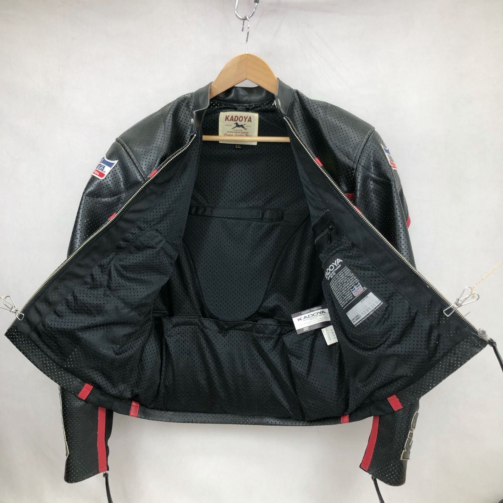 KADOYA BLACK HORSE カドヤ パンチング レーシング ジャケット