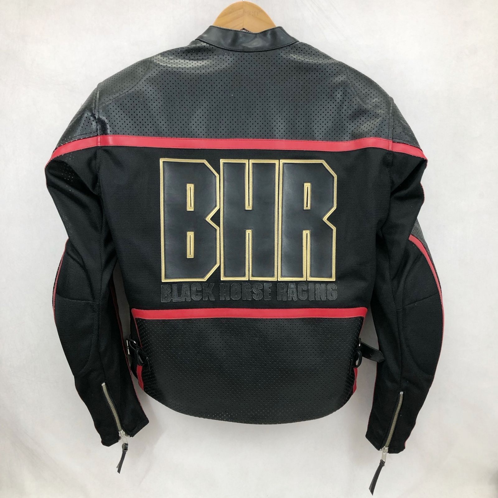 カドヤ レザージャケット BLACK HORSE M パンチングレザー KADOYA BLACK HORSE カドヤ パンチング レーシング ジャケット
