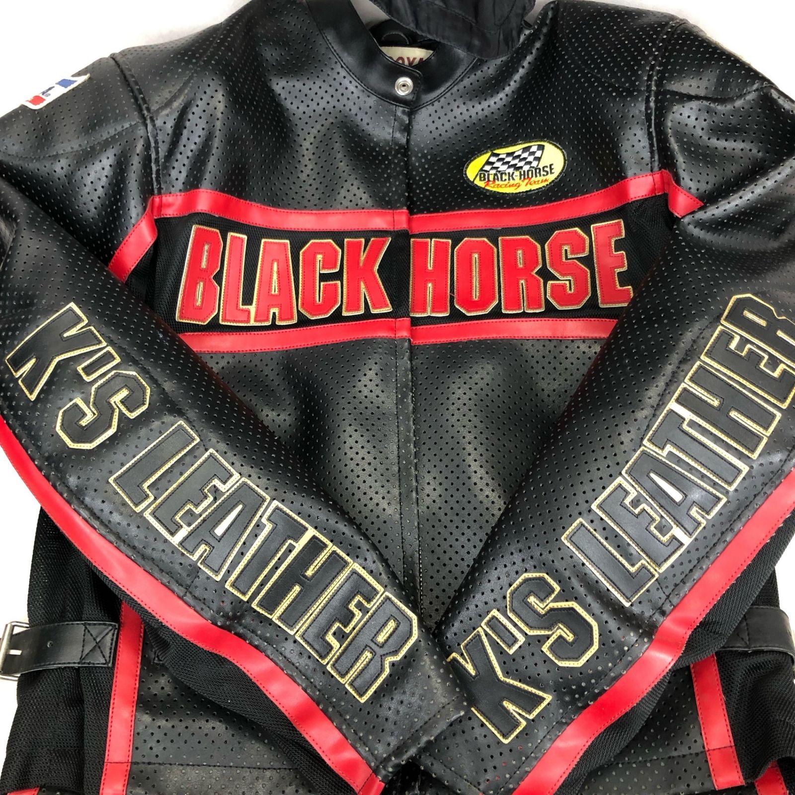 KADOYA BLACK HORSE カドヤ パンチング レーシング ジャケット