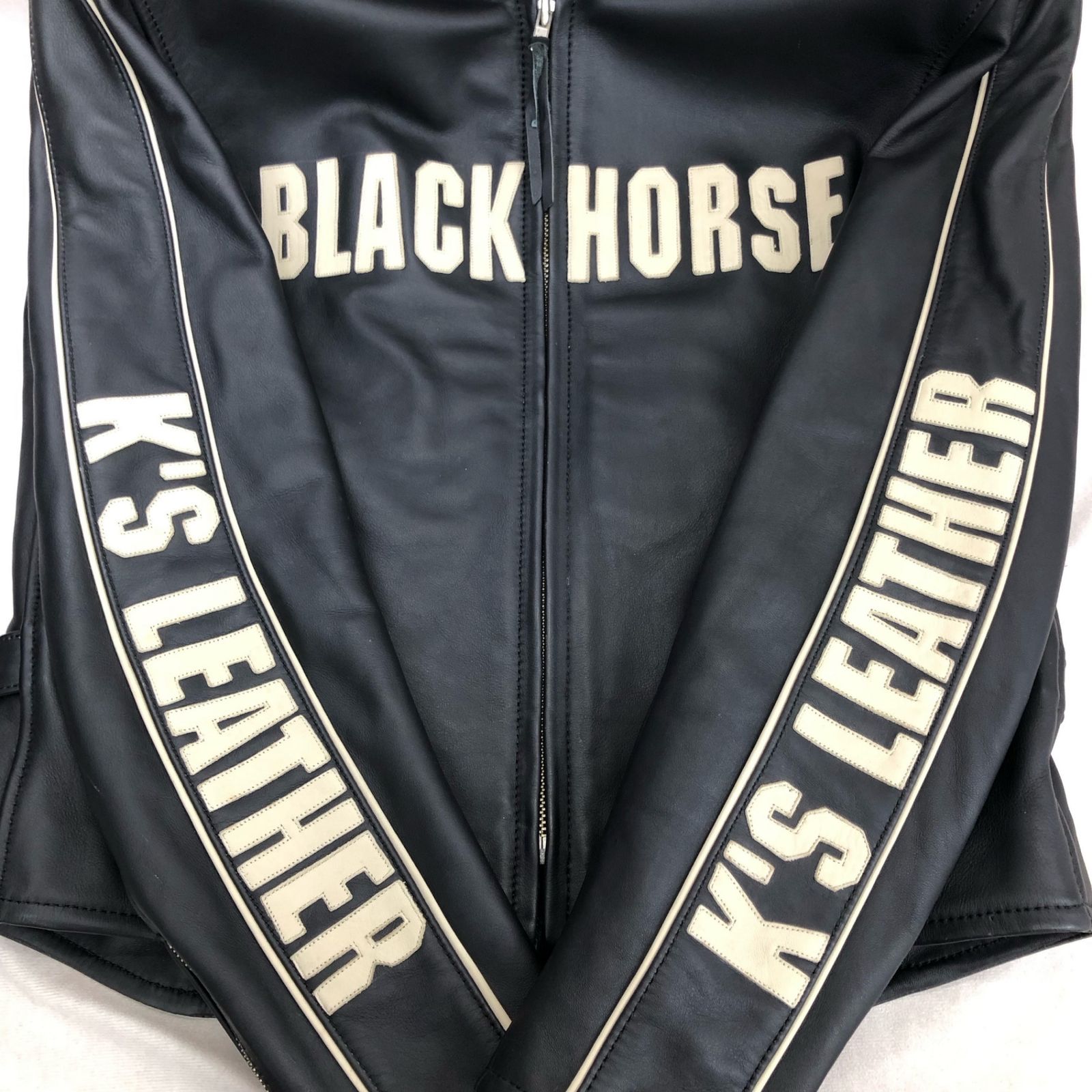 KADOYA K'S LEATHER BLACK HORSE カドヤ レザー シングル ライダース