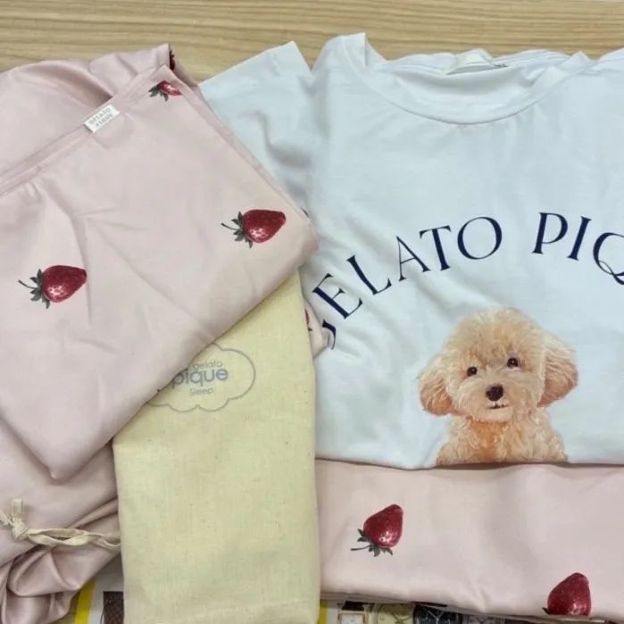SN269312370 gelato pique ジェラート ピケ Sleep 寝具 ストロベリー柄