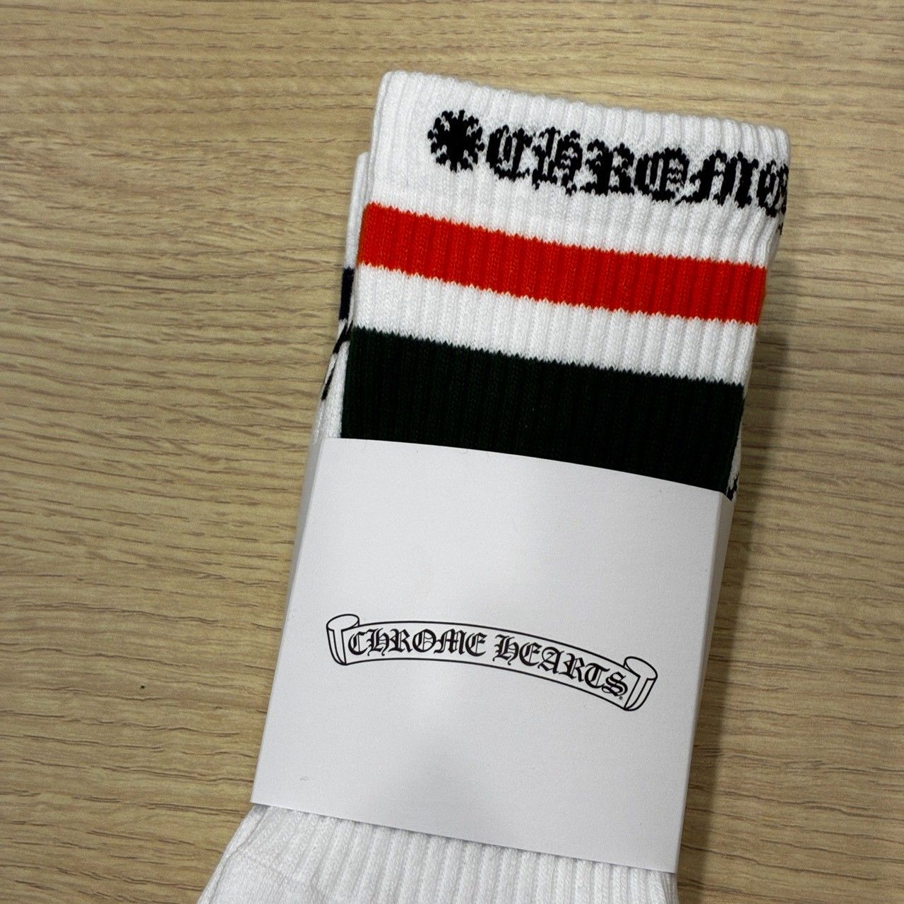 新品未使用】CHROME HEARTS クルーソックス 靴下 3足セット ホワイト系