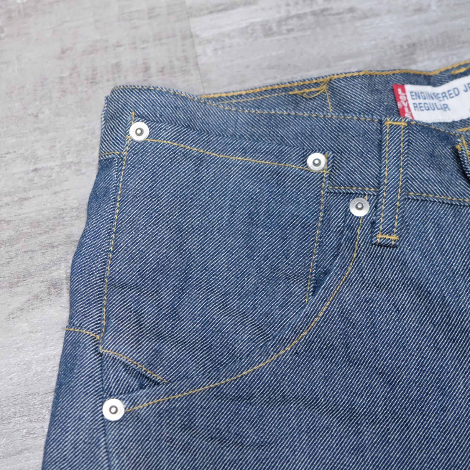 00's Levi's ENGINEERED JEANS REGULAR 立体裁断デニム 3D W29