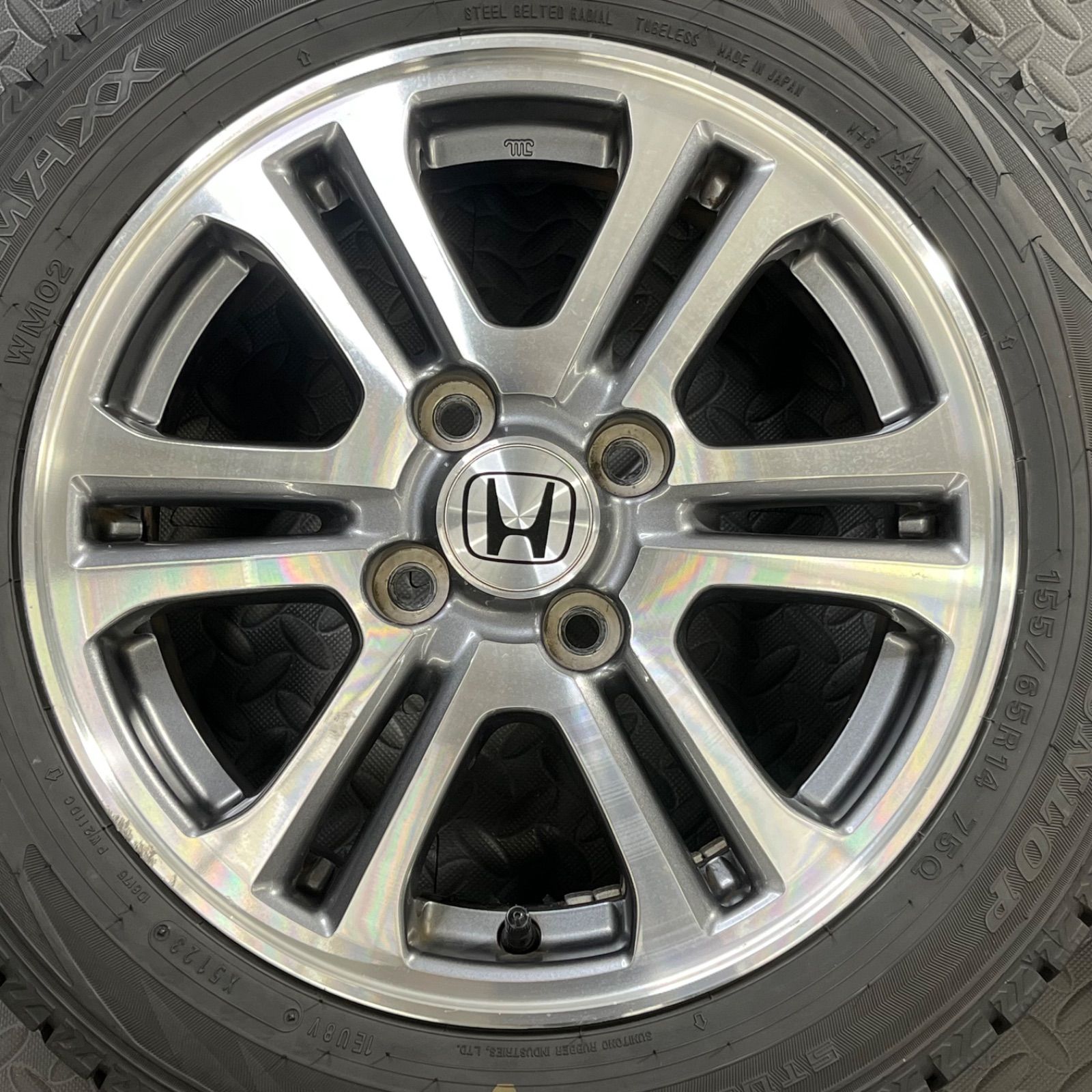 23年製 155/65R14 ダンロップ ウインターマックスWM02 ホンダ純正