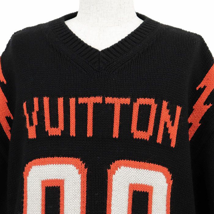 ルイヴィトン　メンズカシミヤニット 美品】LOUIS VUITTON ルイ・ヴィトン ニット チャンキーインタールシア