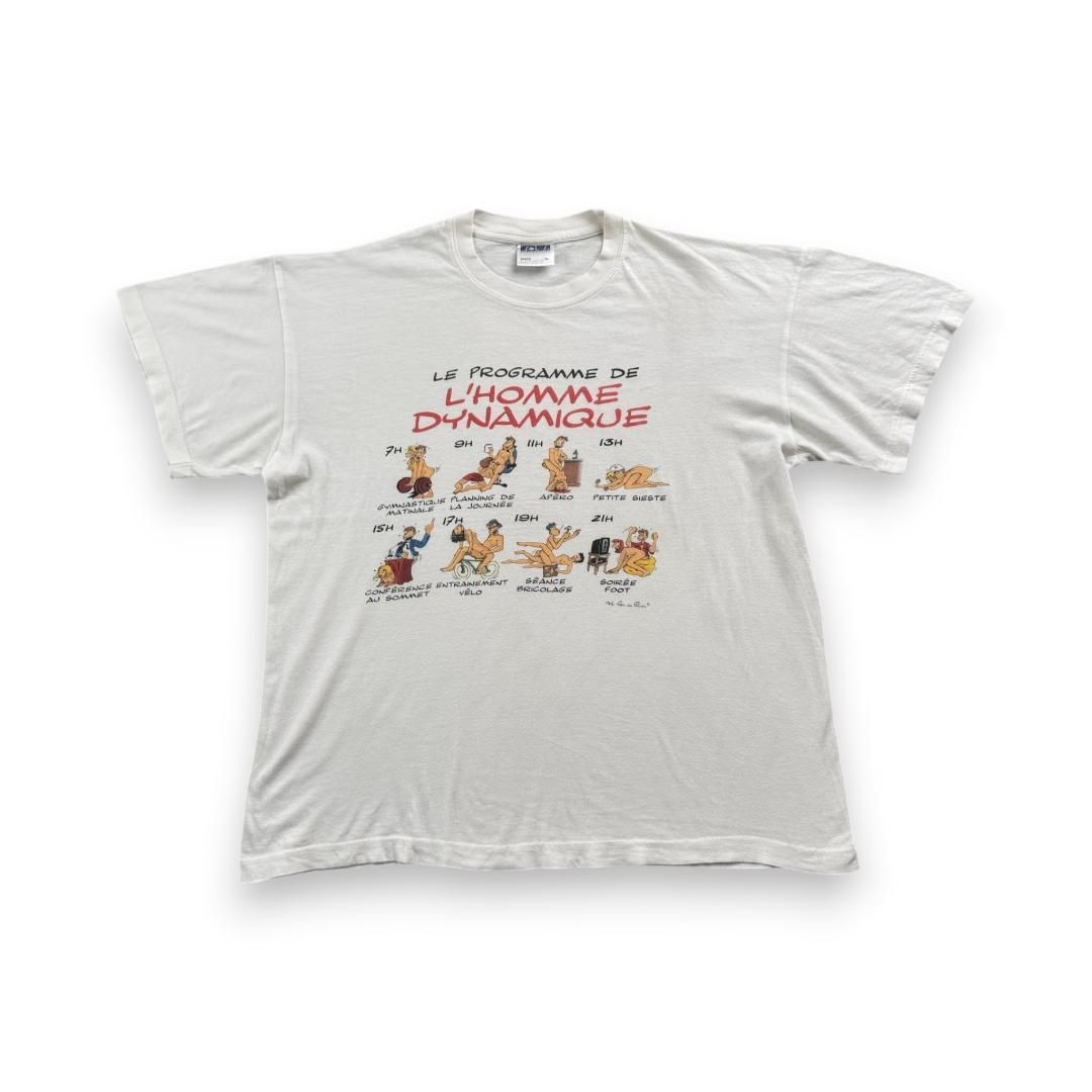 00s エロT ビンテージ Tシャツ 48手 アートT 白 XL 古着 y2k 半袖 白