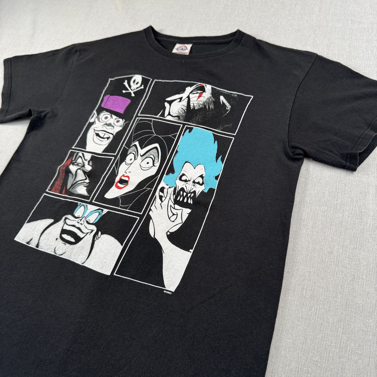 00s ディズニー ヴィランズ ビンテージ Tシャツ 黒 映画T Disney 半袖