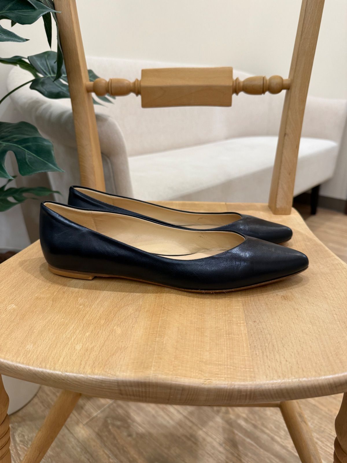 FABIO RUSCONI ファビオルスコーニ フラットパンプス NERO 38 新品