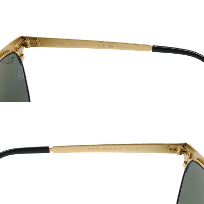 Ray-Ban レイバン クラブマスター サングラス ブラック ゴールド