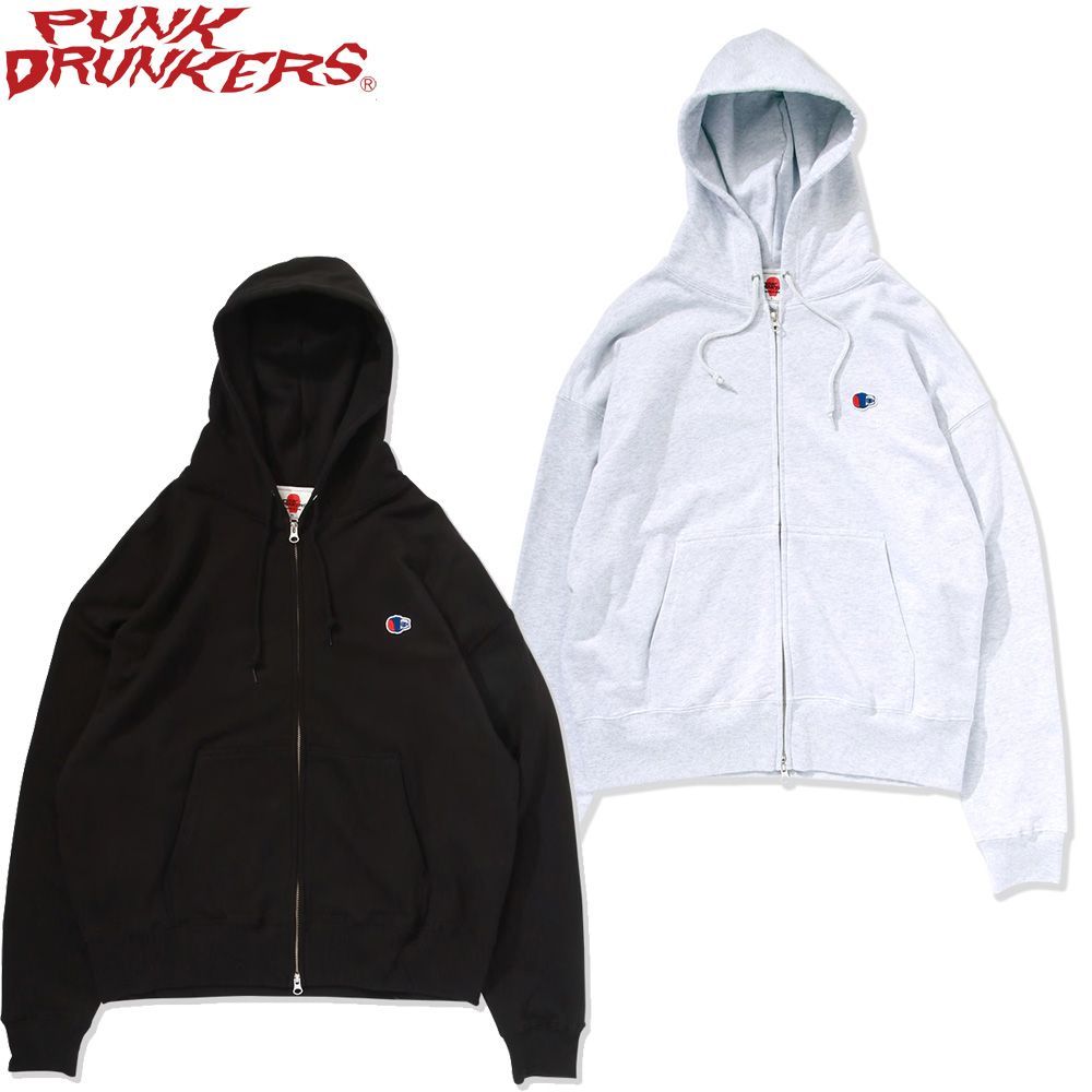 パンクドランカーズ PUNK DRUNKERS 横向きZIPパーカ PDS-26167 - メルカリ