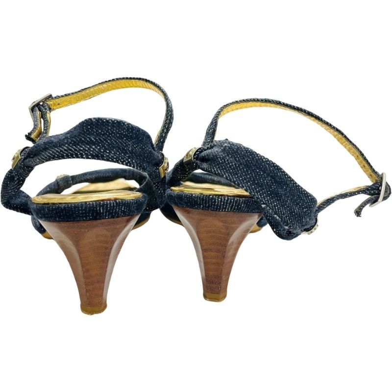 CHANEL シャネル ココマーク デニム パンプス サンダル サイズ36 C 約