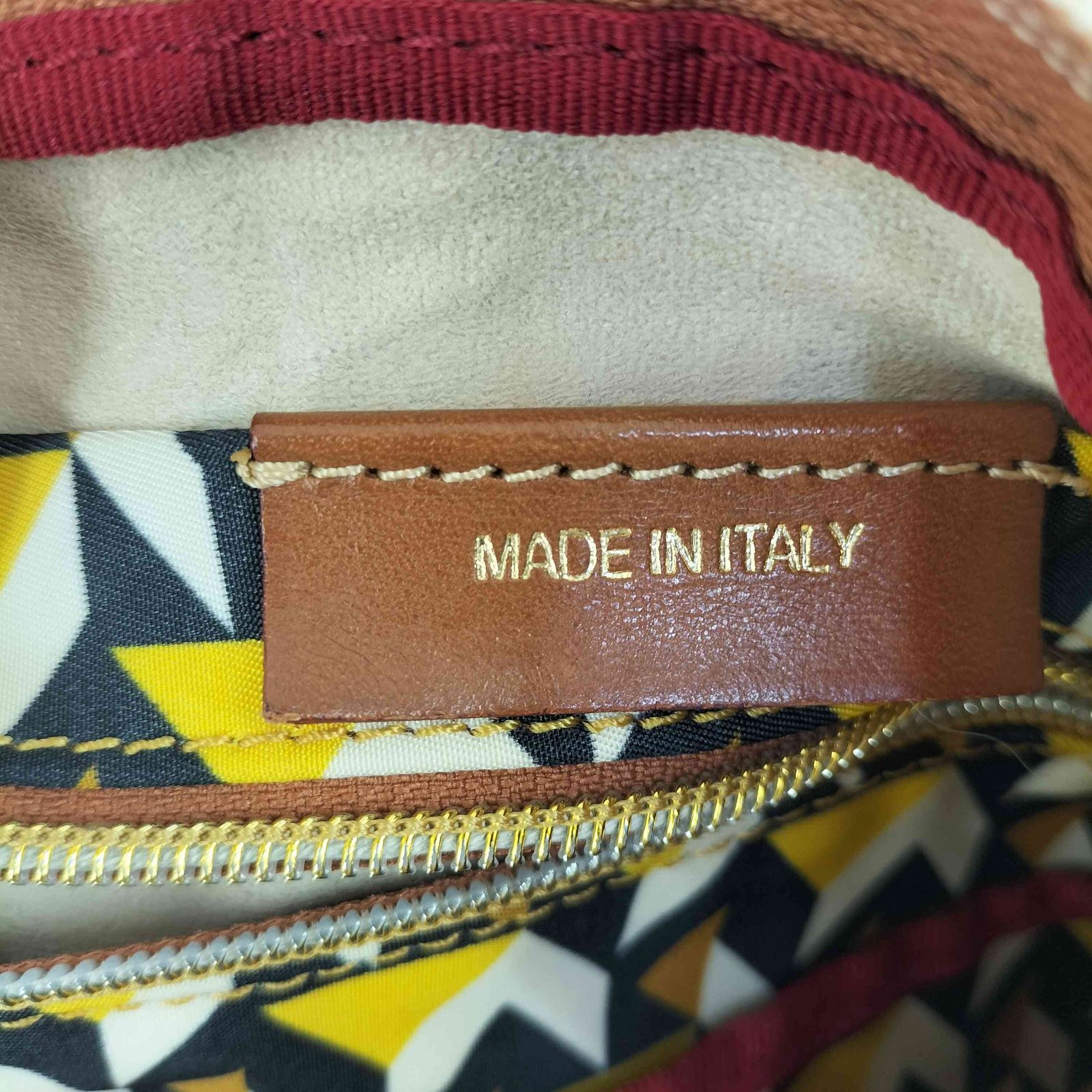 ユーズドフルギ USED古着 ROBERTA PIERI ロベルタ ピエリ イタリア製 幾何学柄 2Way トート4バッグ レディース 表記無