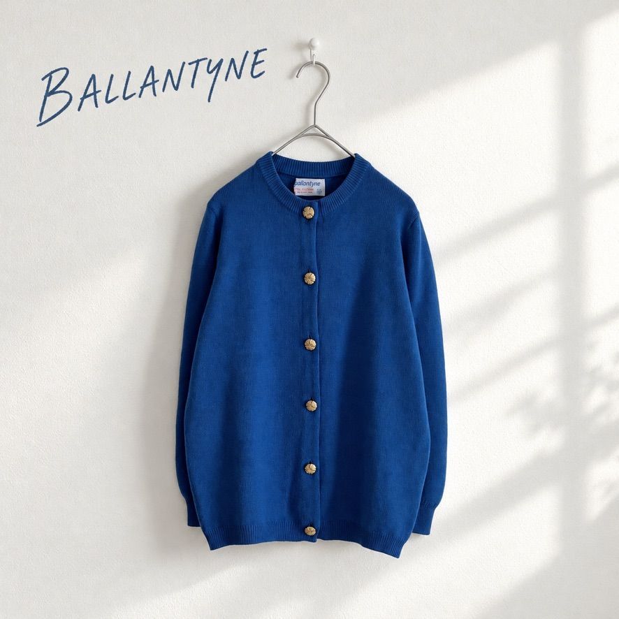 Ballantyne バランタイン カシミヤ100% ニットカーディガン クルー